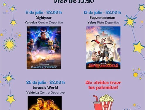 Cine de verano en Yebes y Valdeluz ¡Disfruta del séptimo arte al aire libre!