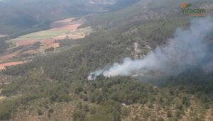 Controlado en menos de una hora un incendio de matorral en Cardenete