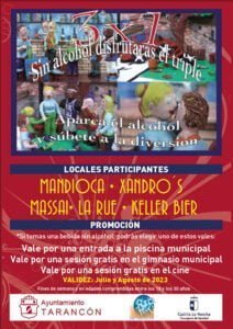El Ayuntamiento de Tarancón pone en marcha un año más durante julio y agosto el programa ‘3x1’