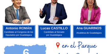 El PP de Guadalajara inicia la campaña electoral este jueves en el parque de La Concordia con un acto abierto a la ciudadanía