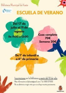 Escuela de Verano 2023 en la Biblioteca Municipal de Huete