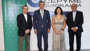Eurocaja Rural y CEOE-CEPYME Guadalajara suscriben un nuevo convenio para favorecer la economía de la provincia