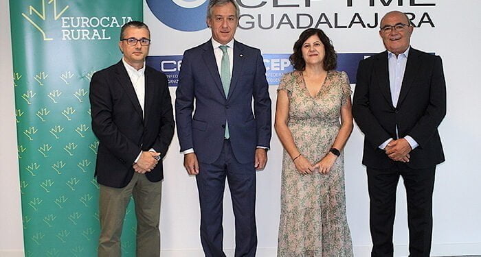 Eurocaja Rural y CEOE-CEPYME Guadalajara suscriben un nuevo convenio para favorecer la economía de la provincia