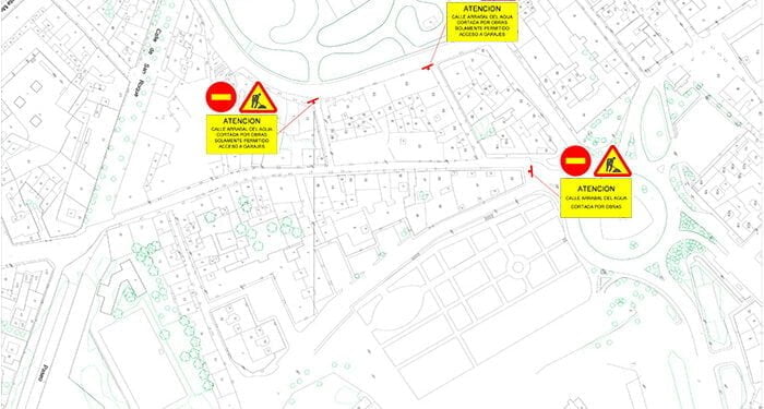Habrá cortes de tráfico de la calles Arrabal del Agua, La Carrera y Zaragoza desde el lunes 10 de julio 1 Habrá cortes de tráfico de la calles Arrabal del Agua, La Carrera y Zaragoza desde el lunes 10 de julio