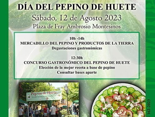 Huete celebrará el Día del Pepino el próximo 12 de agosto 1 Huete celebrará el Día del Pepino el próximo 12 de agosto