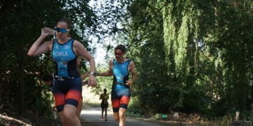 Jesús García y María Jesús Algarra saborean la victoria en el VII Duatlón Cross del Queso en Aceite de Villaescusa de Haro