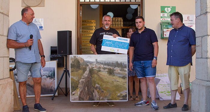 La armonía de color y la perspectiva se impusieron en el XX Concurso de Pintura Rápida ‘Villa de Trillo’