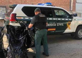 La Guardia Civil de Cuenca detiene a una persona con 45 kilos de marihuana
