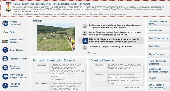 La intranet de la Gerencia del Área Integrada de Cuenca ha recibido más de 340.000 visitas y 843.000 consultas de páginas del portal corporativo 1 La intranet de la Gerencia del Área Integrada de Cuenca ha recibido más de 340.000 visitas y 843.000 consultas de páginas del portal corporativo