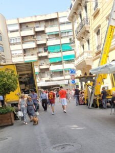 La representación de los trabajadores en líneas urbanas denuncia los riesgos del paso de autobuses por las calles Alonso Chirino y Carretería