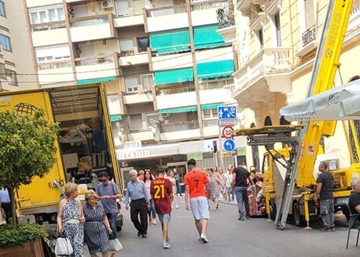La representación de los trabajadores en líneas urbanas denuncia los riesgos del paso de autobuses por las calles Alonso Chirino y Carretería