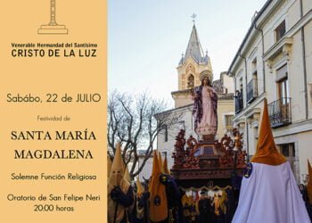 La V. H. del Santísimo Cristo de la Luz celebra este sábado la Santa Misa por la festividad de Santa María Magdalena