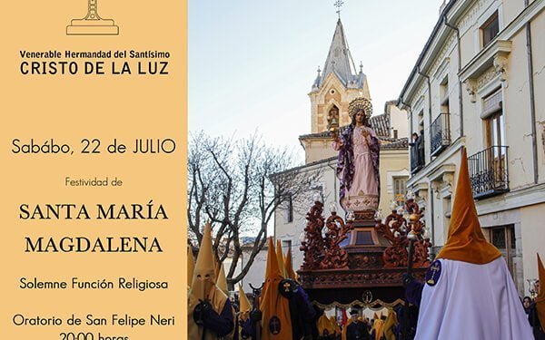 La V. H. del Santísimo Cristo de la Luz celebra este sábado la Santa Misa por la festividad de Santa María Magdalena 1 La V. H. del Santísimo Cristo de la Luz celebra este sábado la Santa Misa por la festividad de Santa María Magdalena