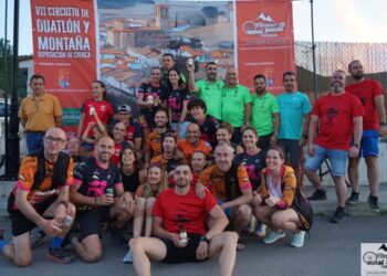 María Jesús Algarra y David Martínez ganadores de la subida al cerro de San Felipe en Tragacete
