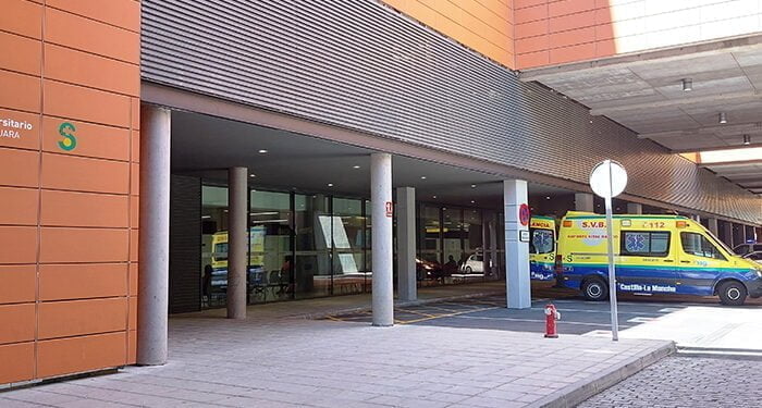 Trasladado al Hospital de Guadalajara un hombre de 41 años tras recibir un navajazo en Azuqueca 1 Servicio de Urgencias del Hospital de Guadalajara