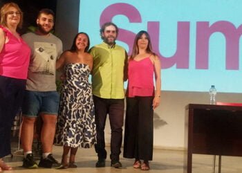 Sevilla y Medianero defienden en Motilla el voto a SUMAR como el más útil en estas elecciones