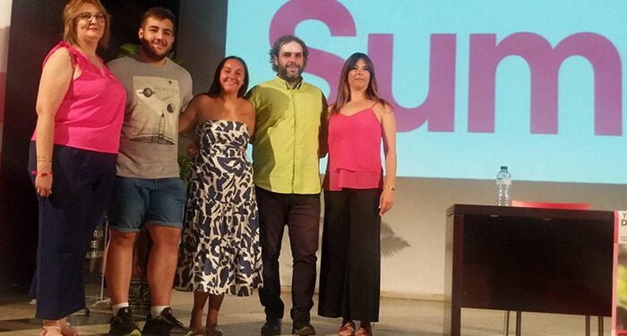 Sevilla y Medianero defienden en Motilla el voto a SUMAR como el más útil en estas elecciones