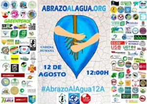 Cadena humana simultánea en varios ecosistemas acuáticos de Cuenca para reclamar su protección