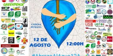 Cadena humana simultánea en varios ecosistemas acuáticos de Cuenca para reclamar su protección