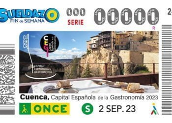 Cuenca, Capital Española de la Gastronomía, muestra en el cupón de la ONCE su cocina tradicional y de futuro
