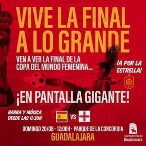 El Ayuntamiento de Guadalajara instalará en la Concordia una pantalla gigante para seguir la final del mundial femenino