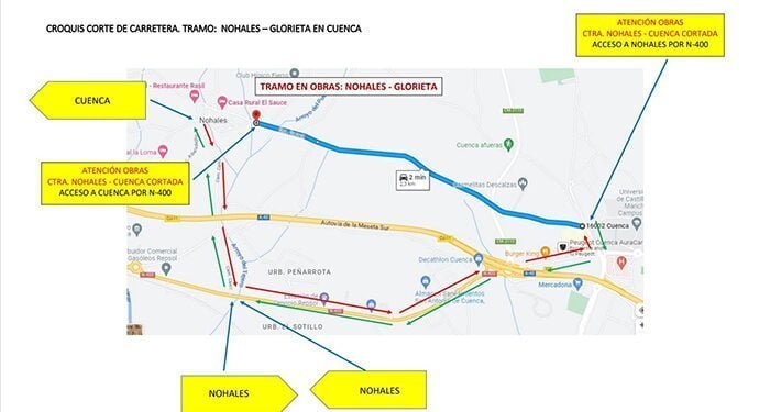 El pintado de marcas viales y colocación de barrera de la carretera de acceso a Nohales implican el corte al tráfico este jueves 31 de agosto 1 El pintado de marcas viales y colocación de barrera de la carretera de acceso a Nohales implican el corte al tráfico este jueves 31 de agosto
