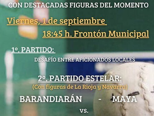 Exhibición de pelota a mano en Huete por destacadas figuras del momento