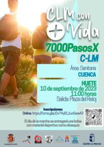 Huete acoge la actividad saludable 7000 pasos X CLM el 10 de septiembre