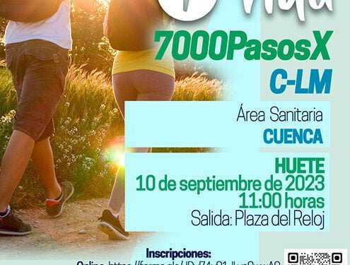 Huete acoge la actividad saludable 7000 pasos X CLM el 10 de septiembre 1 Huete acoge la actividad saludable 7000 pasos X CLM el 10 de septiembre