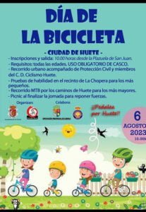Huete celebrará el Día de la Bicicleta el próximo 6 de agosto