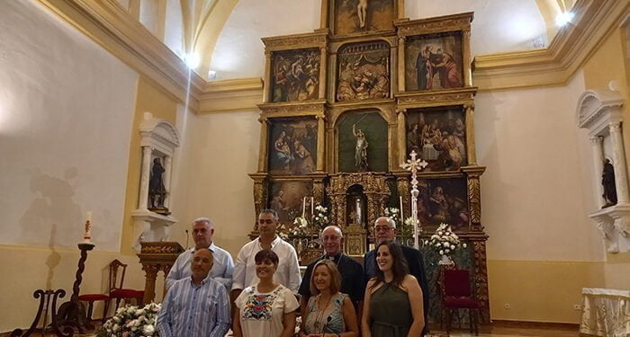 Inaugurada la restauración del retablo mayor de San Miguel, en Escariche, con financiación de la Diputación 1 Inaugurada la restauración del retablo mayor de San Miguel, en Escariche, con financiación de la Diputación