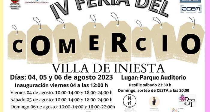 Iniesta celebra este fin de semana su IV Feria del Comercio en el parque auditorio