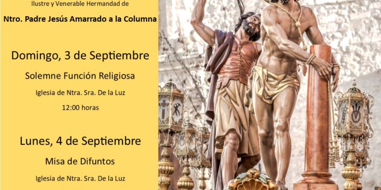 Cultos del Amarrado los días 3 y 4 de septiembre 1 jesus amarrado cartel cultos septiembre 2023