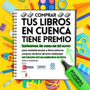 La Asociación de Libreros de Cuenca sorteará 36 vales de 50 euros entre sus clientes por la adquisición de los libros de texto