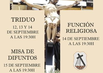 La V. H. del Stmo. Cristo del Perdón – Paso de la Exaltación –  celebra sus Cultos del 12 al 15 de septiembre