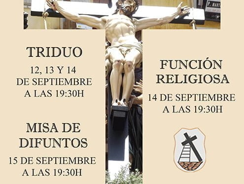 La V. H. del Stmo. Cristo del Perdón – Paso de la Exaltación – celebra sus Cultos del 12 al 15 de septiembre 1 La V. H. del Stmo. Cristo del Perdón – Paso de la Exaltación – celebra sus Cultos del 12 al 15 de septiembre