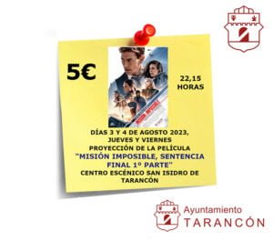 Más de 2.900 espectadores disfrutaron del cine de verano en julio en Tarancón