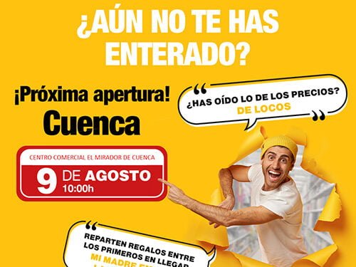 MR.DIY, especializada en equipamiento para el hogar, inaugura su primera tienda en el Mirador de Cuenca 1 MR.DIY, especializada en equipamiento para el hogar, inaugura su primera tienda en el Mirador de Cuenca