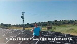 Nueva planta de energía solar en la captación de agua Laguna del Saz