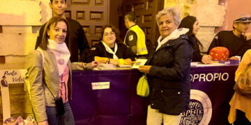 Casi 300 personas sensibilizadas en el Punto Violeta en lo que llevamos de San Mateo 2023