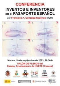 Conferencia en Huete sobre “Inventos e inventores en el pasaporte español”