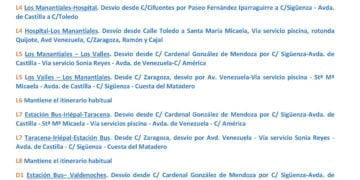 Habrá servicios extraordinarios de autobuses nocturnos gratuitos, modificación de itinerarios y posibles cambios durante las ferias de Guadalajara 2023