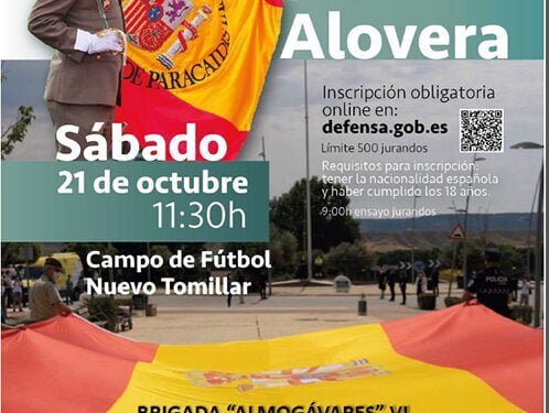 El 21 de octubre, Jura de Bandera de personal civil en Alovera