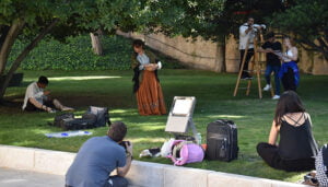 El Palacio de Diputación de Cuenca es uno de los escenarios elegidos para la grabación del cortometraje ‘La canción del fiordo’