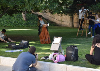El Palacio de Diputación de Cuenca es uno de los escenarios elegidos para la grabación del cortometraje ‘La canción del fiordo’