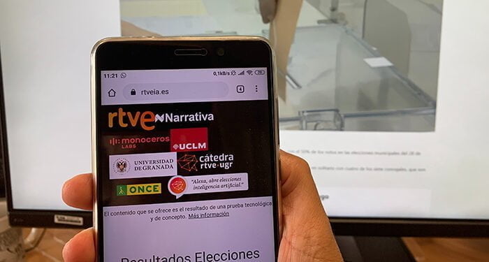El proyecto de RTVE y la UCLM de generación de informaciones con inteligencia artificial del 23J gana el premio IBC 2023 de Impacto Social 1 El proyecto de RTVE y la UCLM de generación de informaciones con inteligencia artificial del 23J gana el premio IBC 2023 de Impacto Social