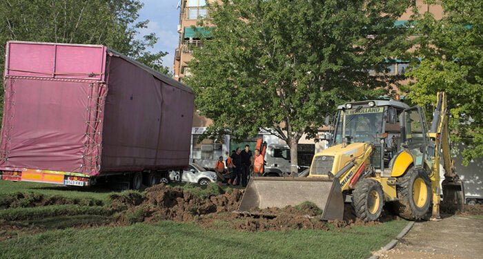 El PSOE culpa a Guarinos del descontrol en el montaje de las atracciones de Ferias por los destrozos generados en el parque de Adoratrices