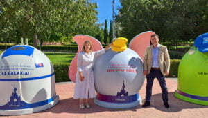 Guarinos visita La iniciativa de reciclaje puesta en marcha en el Parque de Adoratrices