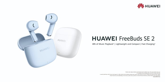 Huawei lanza los FreeBuds SE 2, los auriculares TWS, ligeros y compactos,  con hasta 40 horas de batería