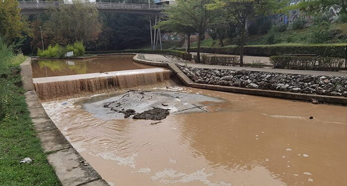 La tormenta vuelve a llenar el río del Alamín